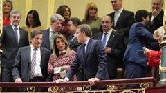 Feijoo junto a los presidentes auton�micos de Andaluc�a y Asturias