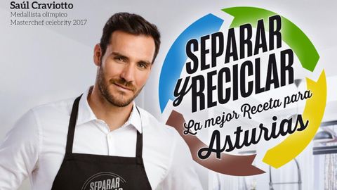 Sa�l Craviotto, en la nueva campa�a de fomento del reciclaje de residuos de Cogersa