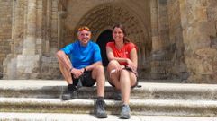 F�lix Peletero y Estela G�mez en Villalc�zar de Sirga (Palencia). 