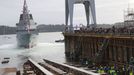 Botadura�en Ferrol de la fragata�F-112 Roger de Lauria por Navantia