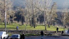 Los �rboles m�s cercanos al aparcamiento de O Aguill�n fueron talados