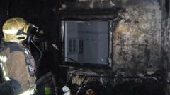 Las secuelas del incendio en Melquiades �lvarez