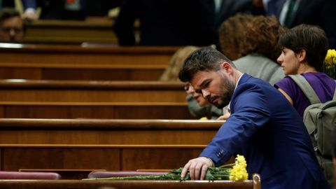 El portavoz de ERC, Gabriel Rufi�n.