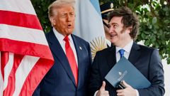 Trump y Milei, en la Casa Blanca en una imagen de archivo.