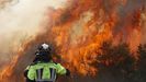Bomberos de Mlaga sofocan un incendio en Erosa, A Gudia.