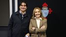 Marco Garc�s y Mari�n Mouri�o, este lunes en Bala�dos tras la renovaci�n del director de�f�tbol del Celta.