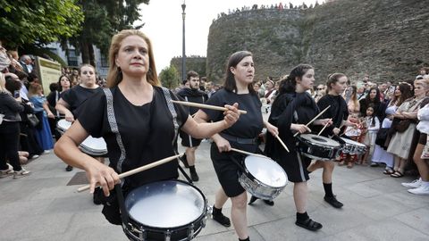 El sonido de los tambores es un bsico del Arde Lucus