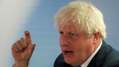 El primer ministro brit�nico dimisionario, Boris Johnson