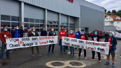 Los bomberos de Vigo, casi un a�o de protesta
