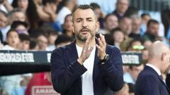 El entrenador vigu�s Diego Mart�nez se enfrent� al Omonia, primer rival del Celta en la presente edici�n de la Europa League, con el Granada.