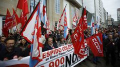 Protesta por el ERE del Popular en A Corua