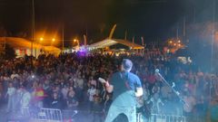 Un momento del concierto que ofreci� el Grupo Am�rica en la Concentraci�n Moteira de Poio