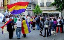 Concentraci�n republicana el pasado mes de junio, con presencia de todas las fuerzas de izquierda