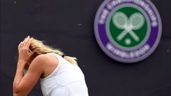 Caroline Wozniacki sufre un ataque de hormigas voladoras en Wimbledon