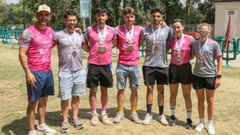 Integrantes del equipo barbanzano en Zamora.