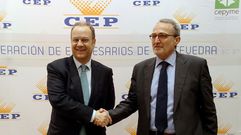 Antonio Dieter Moure, a la derecha