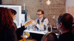 Presentaci�n del vodka de patata en Xinzo