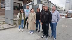 <span lang= gl >Os membros do comit� de empresa de Nestl� en Pontecesures re�nense hoxe con Ana Pont�n, con Lu�s Bar� e coa alcaldesa da localidade</span>
