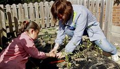 Huerto escolar del Colegio Espedregada de Rax�, participante en Voz Natura.