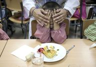 Neno usuario do comedor do IES L�pez Ferreiro, en Santiago. 21/09/2022