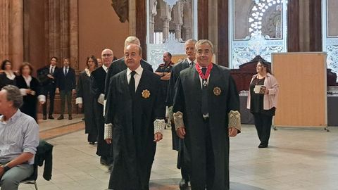 El presidente del TSJC, Jes�s Mar�a Barrientos, y el fiscal superior de Catalu�a, Francisco Ba�eres