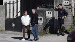 La expareja de Sonia Iglesias, Julio Ara�jo, durante el registro