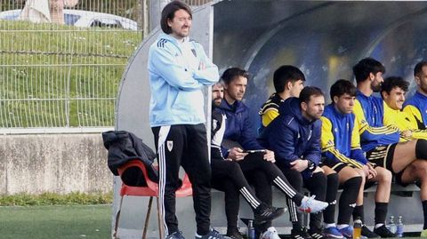 Secho Mart&iacute;nez, en el partido de este &uacute;ltimo domingo en A Cheda frente al Lugo B.