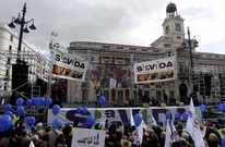 Concentraci�n antiabortista ante la Puerta del Sol de Madrid, el pasado d�a 6.