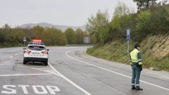Control de la Guardia Civil durante el estado de alarma