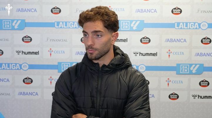 Javi Rueda, tras la derrota del Celta frente al Espanyol.