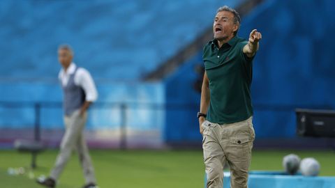 Luis Enrique Mart�nez, t�cnico de la selecci�n espa�ola de f�tbol