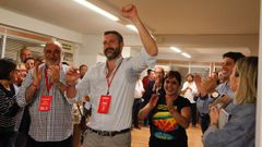 Alberto Varela celebra la mayor�a absoluta del PSOE en Vilagarc�a