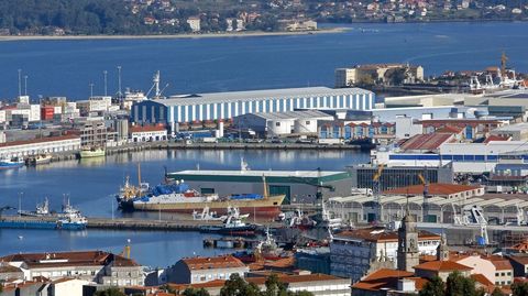 Drsena pesquera del puerto de Marn, en una imagen de archivo