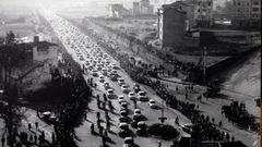La inauguraci�n de la avenida en 1957 fue multitudinaria