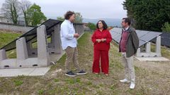 Bel�n do Campo con empresarios de Mazaricos