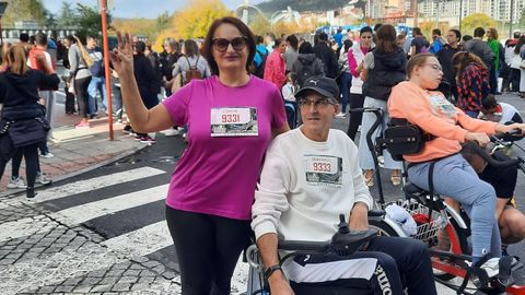 Fernando González y Conchi Díaz en la San Martiño inclusiva