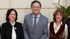 La fiscal general del Estado, Teresa Peramato, el ex fiscal general del Estado �lvaro Garc�a Ortiz, y la fiscal Dolores Delgado, el pasado diciembre.