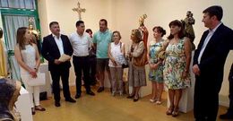 El alcalde de Silleda, Manuel Cu��a, clausur� el domingo la exposici�n de la Casa da Cultura.