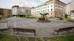 Aspecto actual que presenta la Praza da Liberdade de Pontevedra