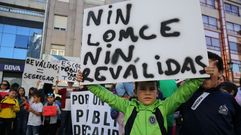Concentraci�n en contra de las rev�lidas de la LOMCE en Vilagarc�a