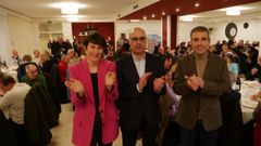 Ana Pont�n, Pablo Vizoso e Fernando Su�rez Barcia, na presentaci�n