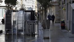 Imagen de terrazas recogidas en Rianxo, donde se registraron 18 positivos en los �ltimos 14 d�as