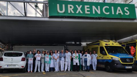 Sanitarios del Complexo Hospitalario Universitario de Ferrol