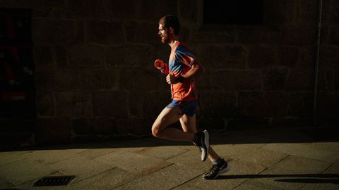 Carreras de San Silvestre en Ourense.La capital ourensana disfrut del ambiente festivo de su particular prueba de fin de ao