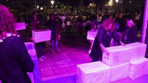 La alcaldesa tambi�n particip� en la �performance�