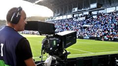 Una c�mara televisiva, en Bala�dos la temporada pasada.