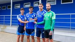 Dani Calvo, David Costas, Aar�n Escandell y Nacho Vidal, capitanes del Real Oviedo 26/27