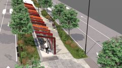 Recreaci�n digital de las nuevas rampas de la Gran V�a