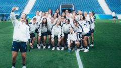 Las jugadoras de As Celtas, en O�Drag�o.