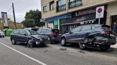 Accidente con dos veh�culos implicados en la PO-308 en Poio